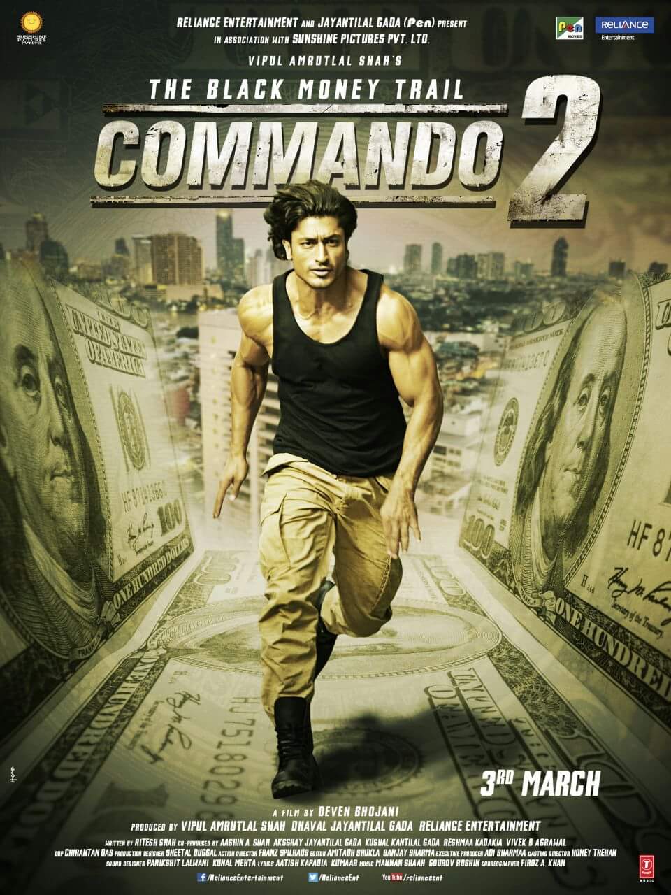 Download Commando 2 (2017)  480p [350MB] | 720p [900MB] Web DL